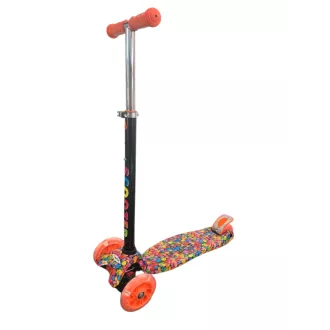 Hulajnoga trójkołowa MAXI SCOOTER z oświetlonymi kołami, BONBON lub