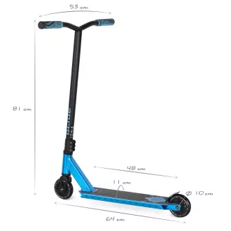 Hulajnoga freestyle MOVINO Stunt GLIDE, Metallic Blue Hulajnoga freestyle MOVINO Stunt GLIDE, Metallic Blue