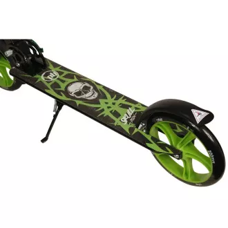 Hulajnoga PB SKULL 2023 ze stojakiem, 200 mm, czarno-zielona