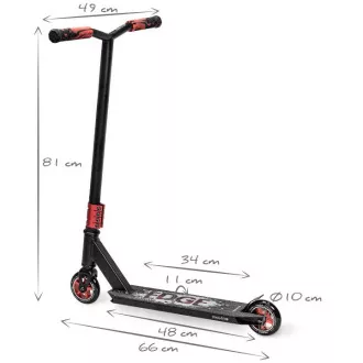 Hulajnoga freestyle MOVINO Stunt EDGE, Black-Red Edition Hulajnoga freestyle MOVINO Stunt EDGE, Black-Red Edition