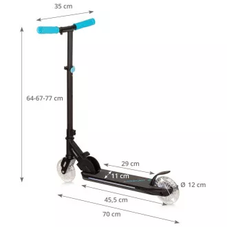 Hulajnoga składana MOVINO COSMO 2 z kółkami LED 120 mm