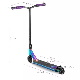 Hulajnoga Freestyle MOVINO GLIDE, Rainbow Hulajnoga Freestyle MOVINO GLIDE, Rainbow
