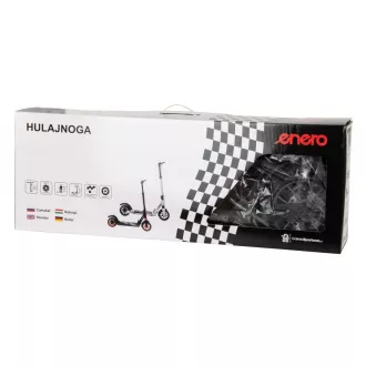 Hulajnoga składana ENERO ULTRA SPEED z hamulcem tarczowym, 200mm, biała