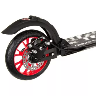 Hulajnoga składana ENERO ULTRA SPEED z hamulcem tarczowym, 200mm, czarna