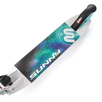 Składana hulajnoga MTR Sunny X z podświetlanymi kołami, 120 mm, miętowa