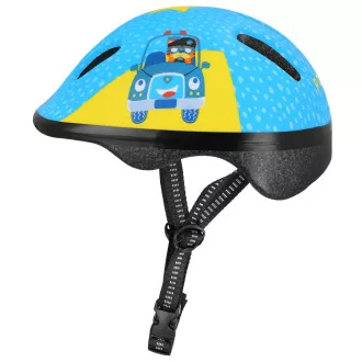 Dziecięcy kask rowerowy FUN POLICE, 52-56 cm