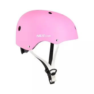 Kask Freestyle NEX różowo-biały, L (58-61 cm)