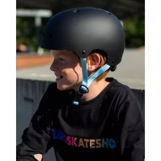 Kask Freestyle NKX Brain Saver, czarno-niebieski, L (58-61 cm)