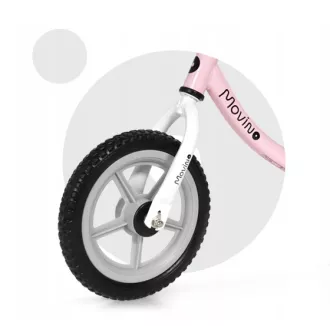 ROWER DZIECIĘCY MOVINO Cariboo CLASSIC, koła 12", różowo-szary
