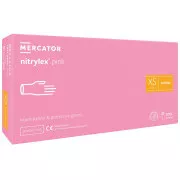 NITRYLEX PINK - Rękawice nitrylowe (bezpudrowe) różowe, 100 szt., L