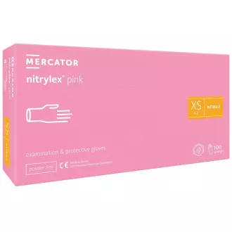 NITRYLEX PINK - Rękawice nitrylowe (bezpudrowe) różowe, 100 szt., L NITRYLEX PINK - Rękawice nitrylowe (bezpudrowe) różowe, 100 szt., L