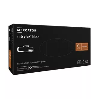 NITRYLEX BLACK - rękawice nitrylowe (bezpudrowe) czarne, 100 szt., L