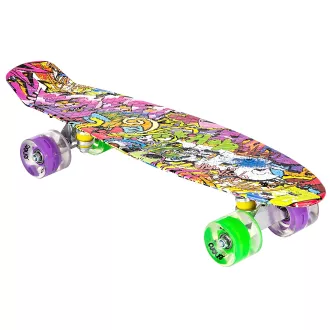 Pennyboard ENERO 56cm z kółkami LED, VINTAGE