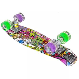 Pennyboard ENERO 56cm z kółkami LED, VINTAGE