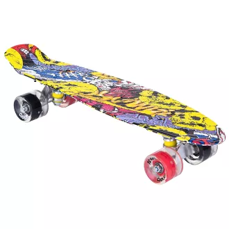 Pennyboard ENERO STREET-ART, 56 cm z kółkami LED
