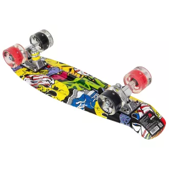 Pennyboard ENERO STREET-ART, 56 cm z kółkami LED