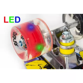 Pennyboard ENERO STREET-ART, 56 cm z kółkami LED