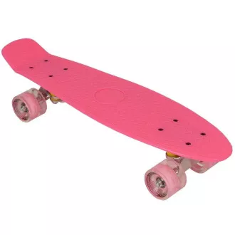 Pennyboard z kółkami LED, 56 cm PINK