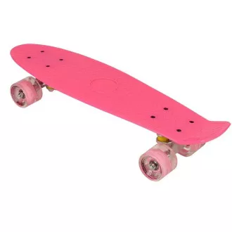 Pennyboard z kółkami LED, 56 cm PINK