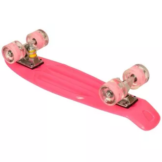 Pennyboard z kółkami LED, 56 cm PINK