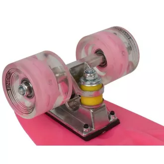 Pennyboard z kółkami LED, 56 cm PINK