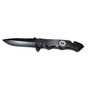 Składany ratunkowy nóż kieszonkowy - Kandar Black 21,5 cm