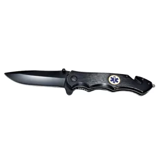 Składany ratunkowy nóż kieszonkowy - Kandar Black 21,5 cm Składany ratunkowy nóż kieszonkowy - Kandar Black 21,5 cm