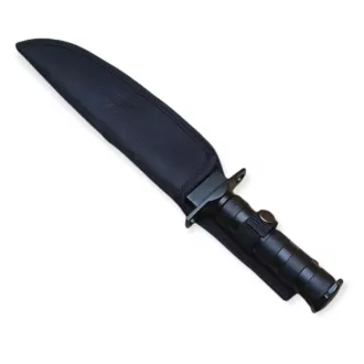Nóż taktyczny MILITARY FINKA SURVIVAL 35 cm czarny/srebrny, Black