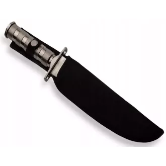 Nóż taktyczny MILITARY FINKA SURVIVAL 35 cm czarny/srebrny, Black
