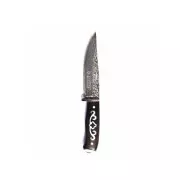Nóż turystyczny Kandar ze zdobionym ostrzem i uchwytem, 21 cm