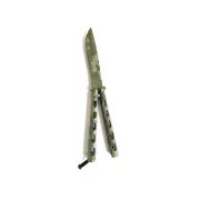 Składany nóż motylkowy Kandar, CAMO 23 cm