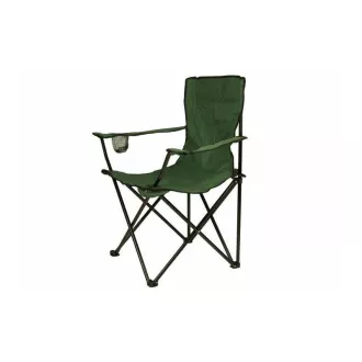 Składane krzesło kempingowe, czarne, zielone
