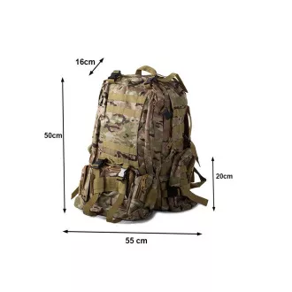 Plecak Lynx camouflage, kamuflaż wojskowy - 48,5 l, kamuflaż pustynny