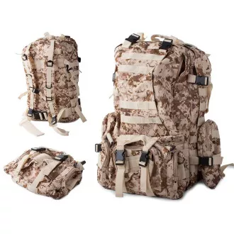 Plecak Lynx camouflage, kamuflaż wojskowy - 48,5 l, kamuflaż pustynny