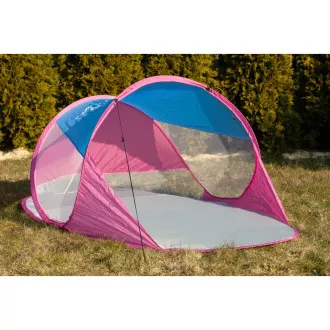 Plażowy namiot samorozkładający się PARAWAN, różowo-niebieski