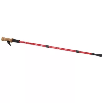Kije trekkingowe Nordic Walking z ergonomiczną korkową rączką, 135 cm, 2 szt., czarne