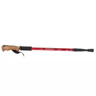 Kije trekkingowe Nordic Walking z ergonomiczną korkową rączką, 135 cm, 2 szt., czarne