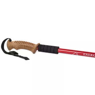 Kije trekkingowe Nordic Walking z ergonomiczną korkową rączką, 135 cm, 2 szt., czarne