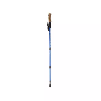 Kije trekkingowe Nordic Walking z ergonomiczną korkową rączką, 135 cm, 2 szt., niebieskie