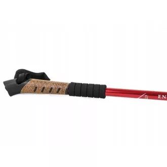 Kije trekkingowe Nordic Walking z korkową rączką, 135 cm, 2 szt., czarne