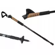 Kijki trekkingowe Nordic Walking z korkową rączką, 135 cm, 2 szt., czerwone