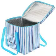 Torba termiczna ENERO CAMP 32x25x35 cm, 28 l, niebieskie paski