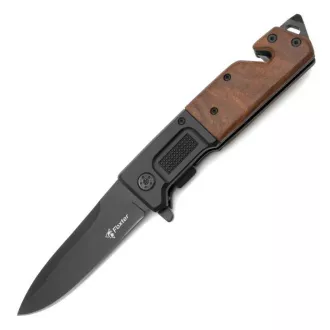Składany nóż turystyczny FOXTER z drewnianą rękojeścią, 23 cm Składany nóż turystyczny FOXTER z drewnianą rękojeścią, 23 cm