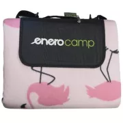 Koc piknikowy ENERO CAMP 250x200 cm z pokrowcem ALU FLAMINGOS