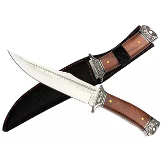 Zdobiony nóż turystyczny BSH, 31 cm