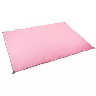 Koc plażowy 200x200, różowy, Różowy