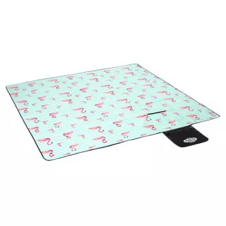 Koc piknikowy 200x200 cm MINT FLAMINGO