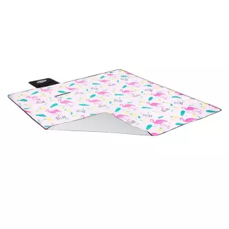 Koc piknikowy 200x200 PINK FLAMINGO