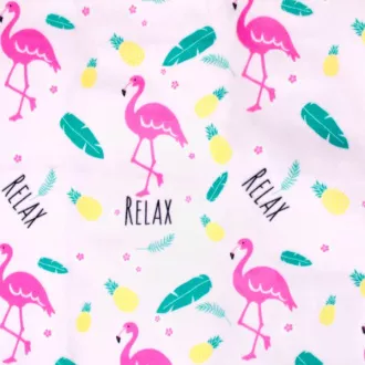 Koc piknikowy 200x200 PINK FLAMINGO