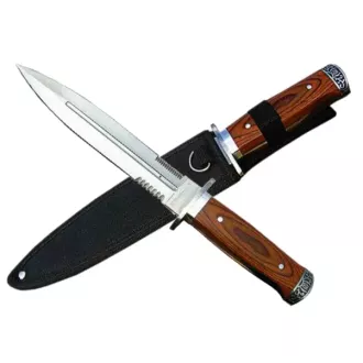Wojskowy nóż myśliwski/sztylet z pochewką 28 cm